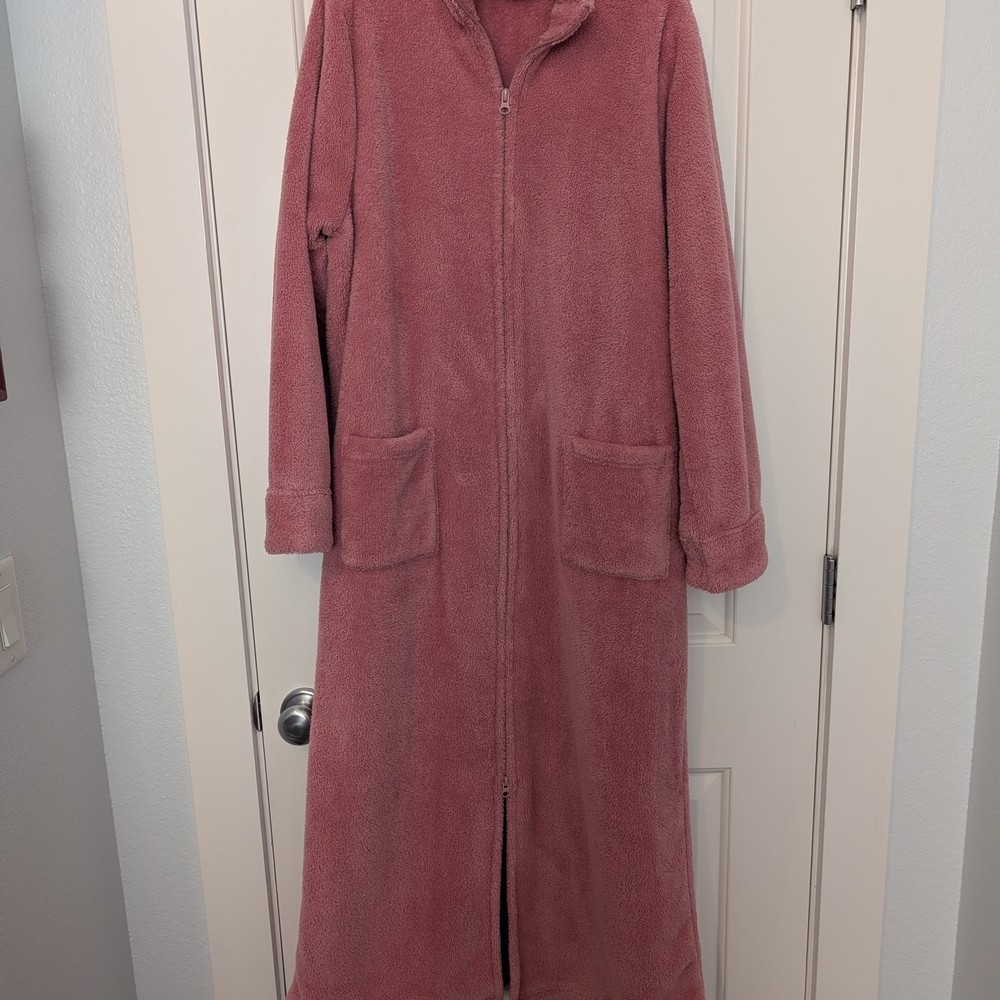 L.L. Bean Women's Rose Fleece Robe